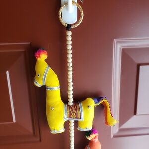 Colorful Vibrant Horse Pony Decoration Beads Bell Approx 59" Long One Hook